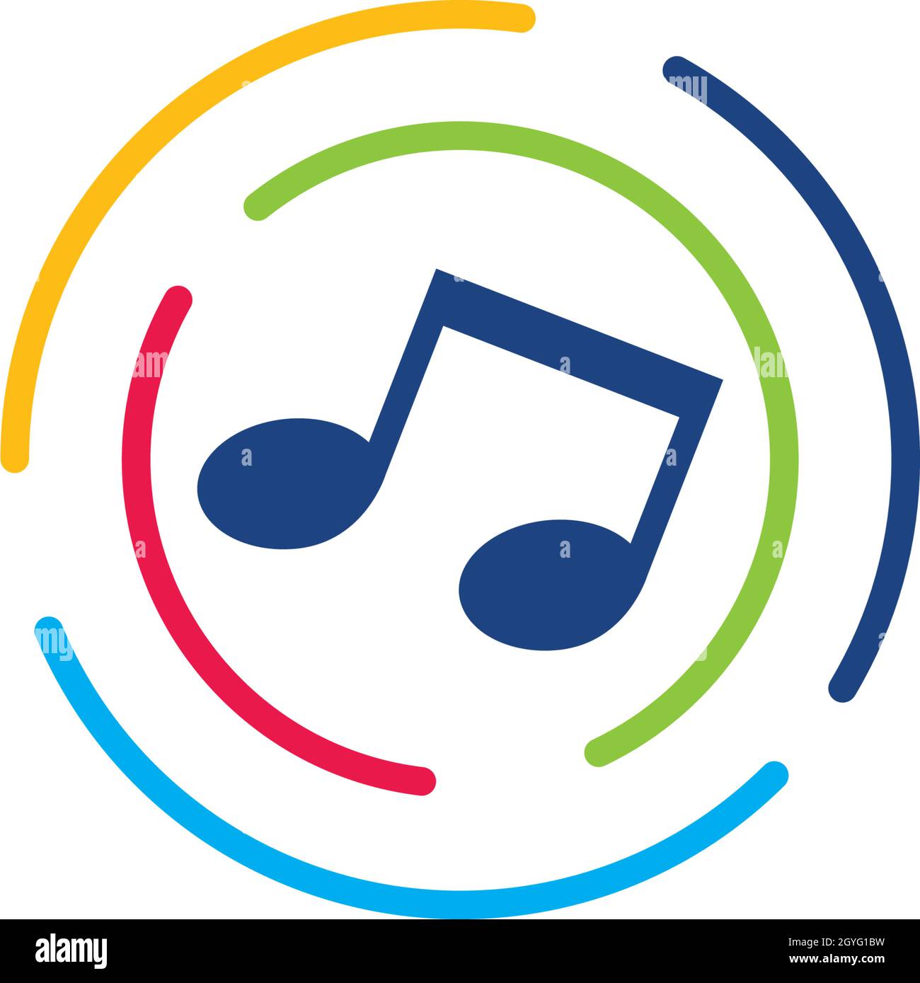 Music note Icon Vector template Stock Vector Image & Art - Alamy