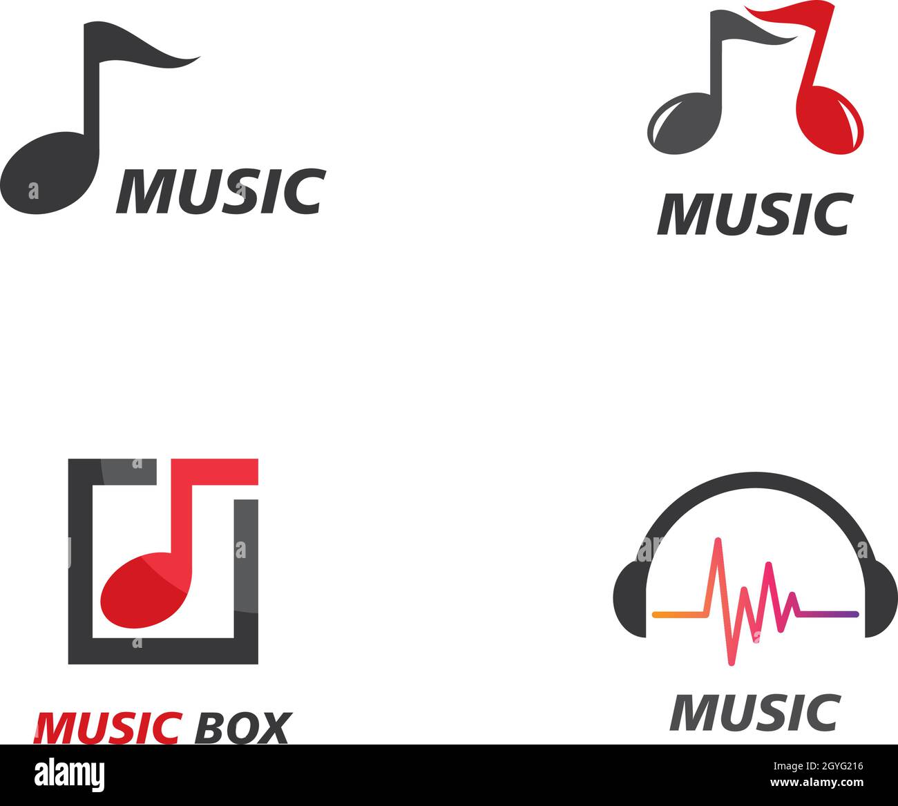 Music note Icon Vector template Stock Vector Image & Art - Alamy