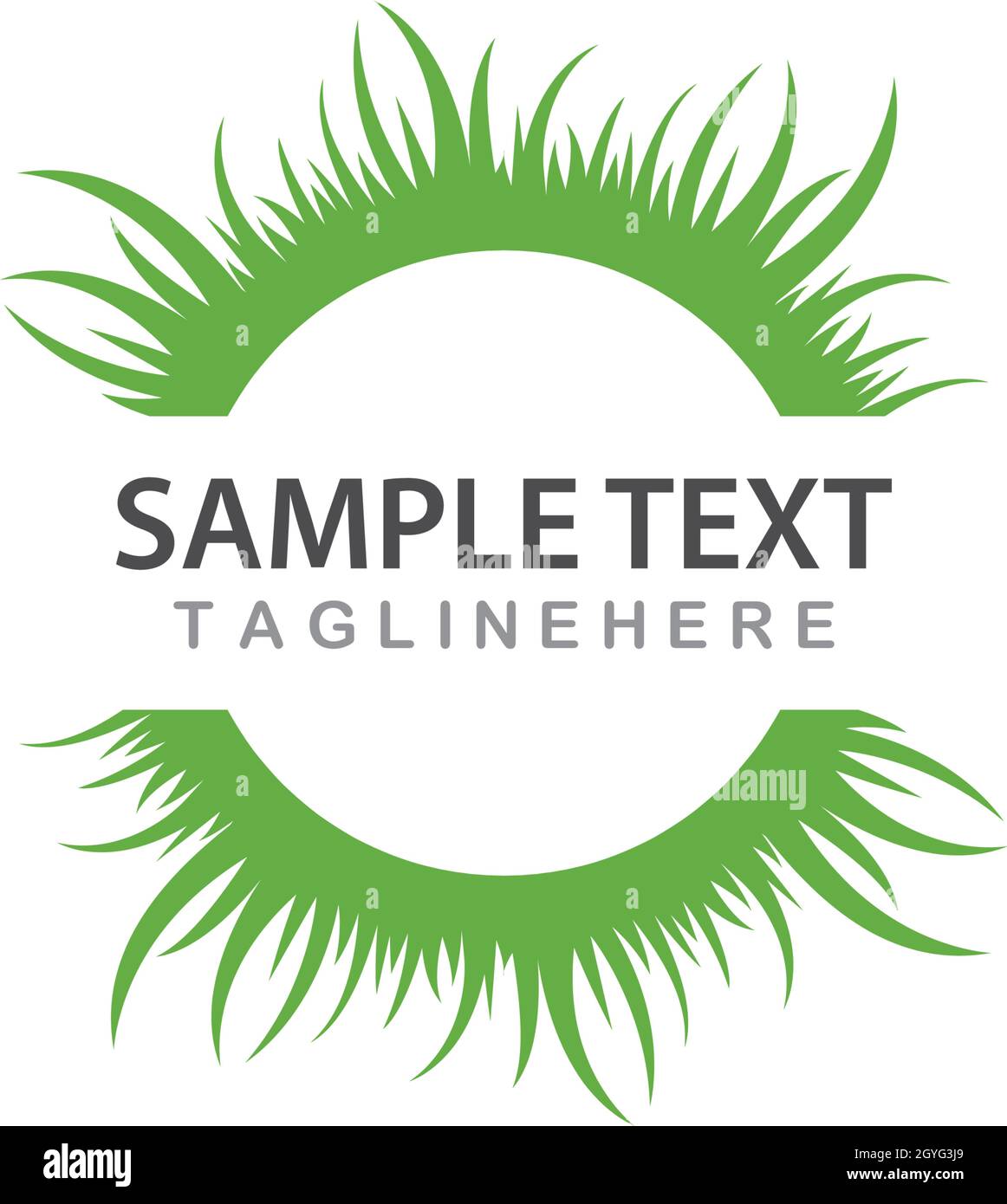 Grass ilustration vector template Stock Vector