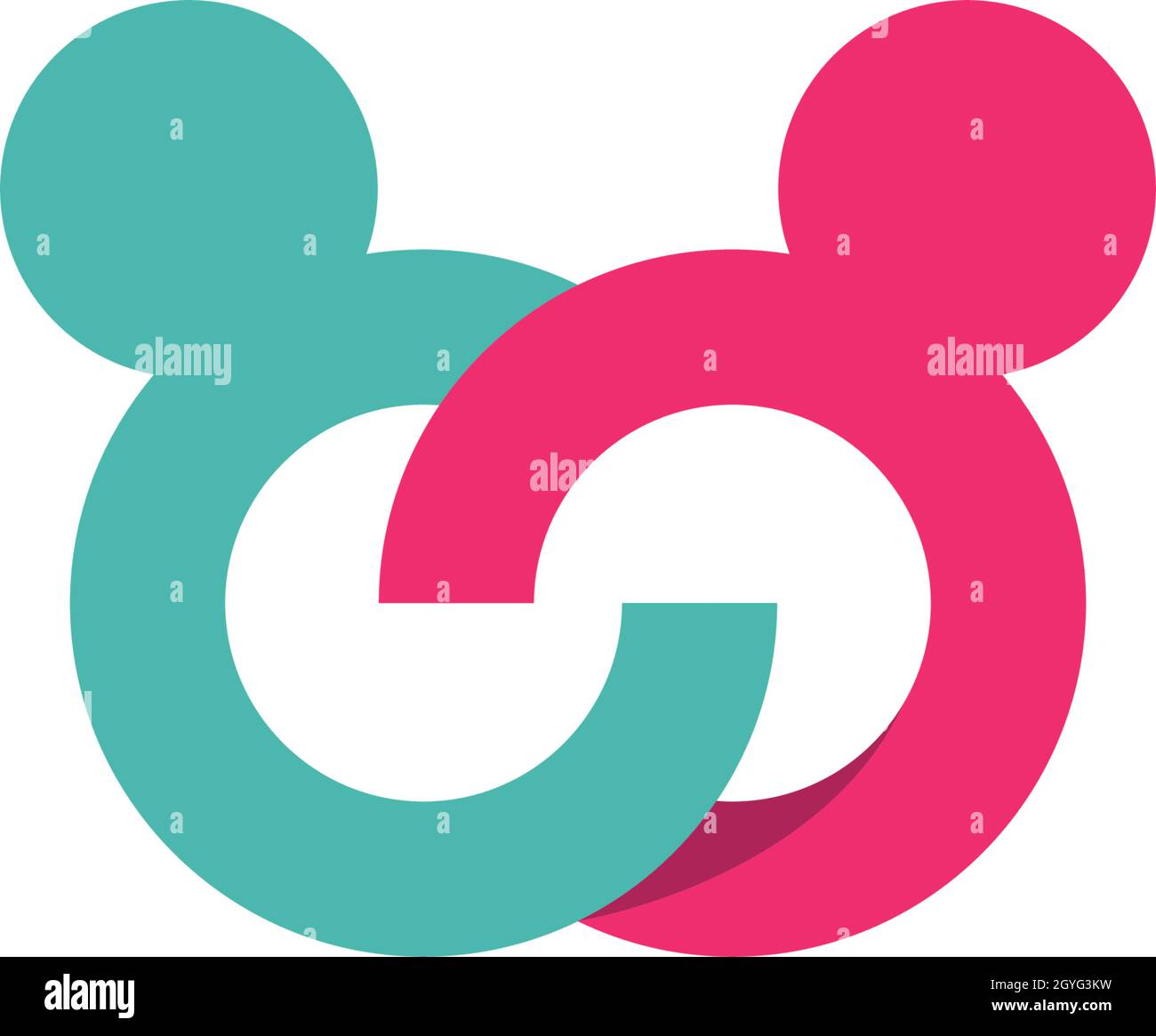 Adoption and community care Logo template vector icon Stock Vector