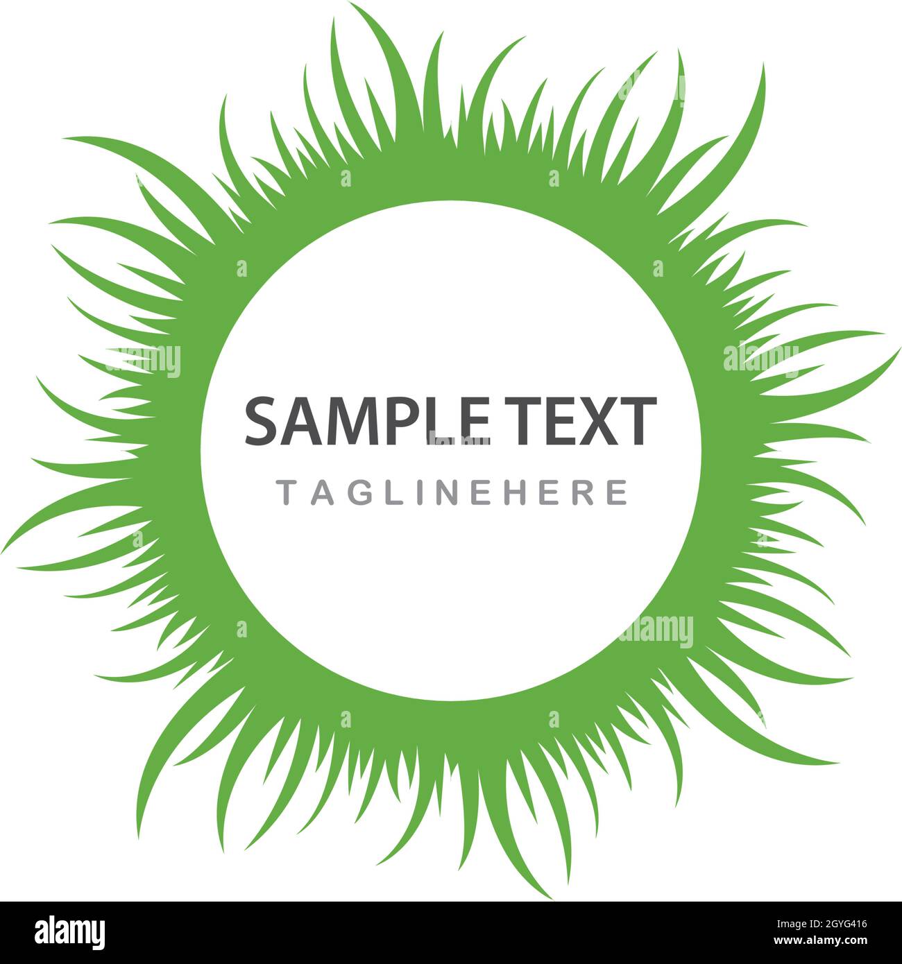 Grass ilustration vector template Stock Vector