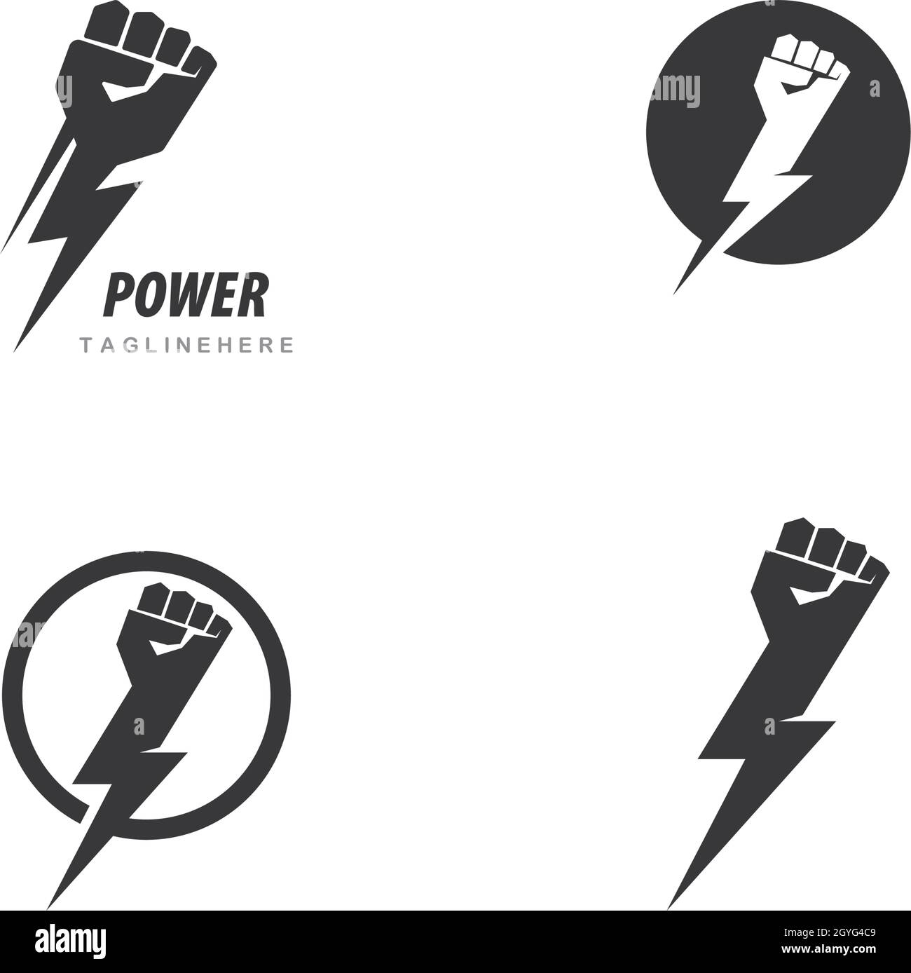 Hand strong logo vector icon Stock Vector Image & Art - Alamy