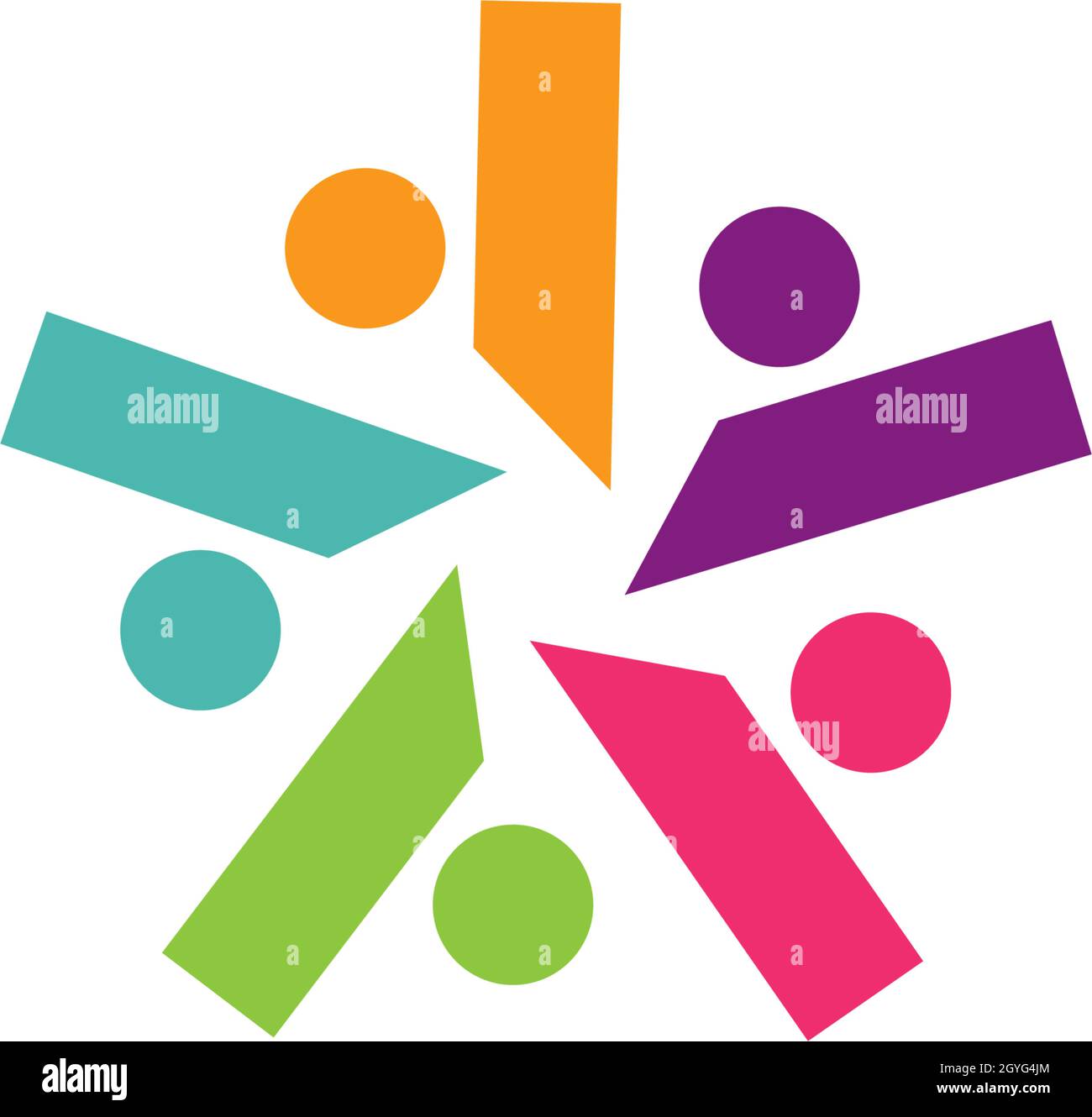 Adoption and community care Logo template vector icon Stock Vector