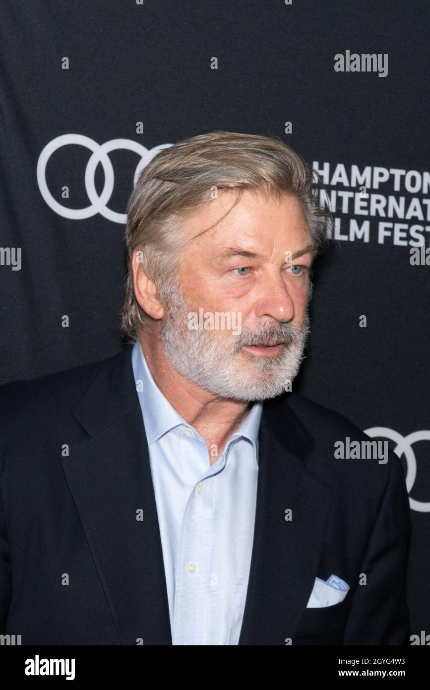 New York, USA. Oct 7th 2021: Alec Baldwin attends the 29th Annual Hamptons International Film Festival Opening Night screening of First Wave at Guild Hall in East Hampton, NY on October 7, 2021 (Photo by David Warren /Sipa? USA) Credit: Sipa US/Alamy Live News Stock Photo