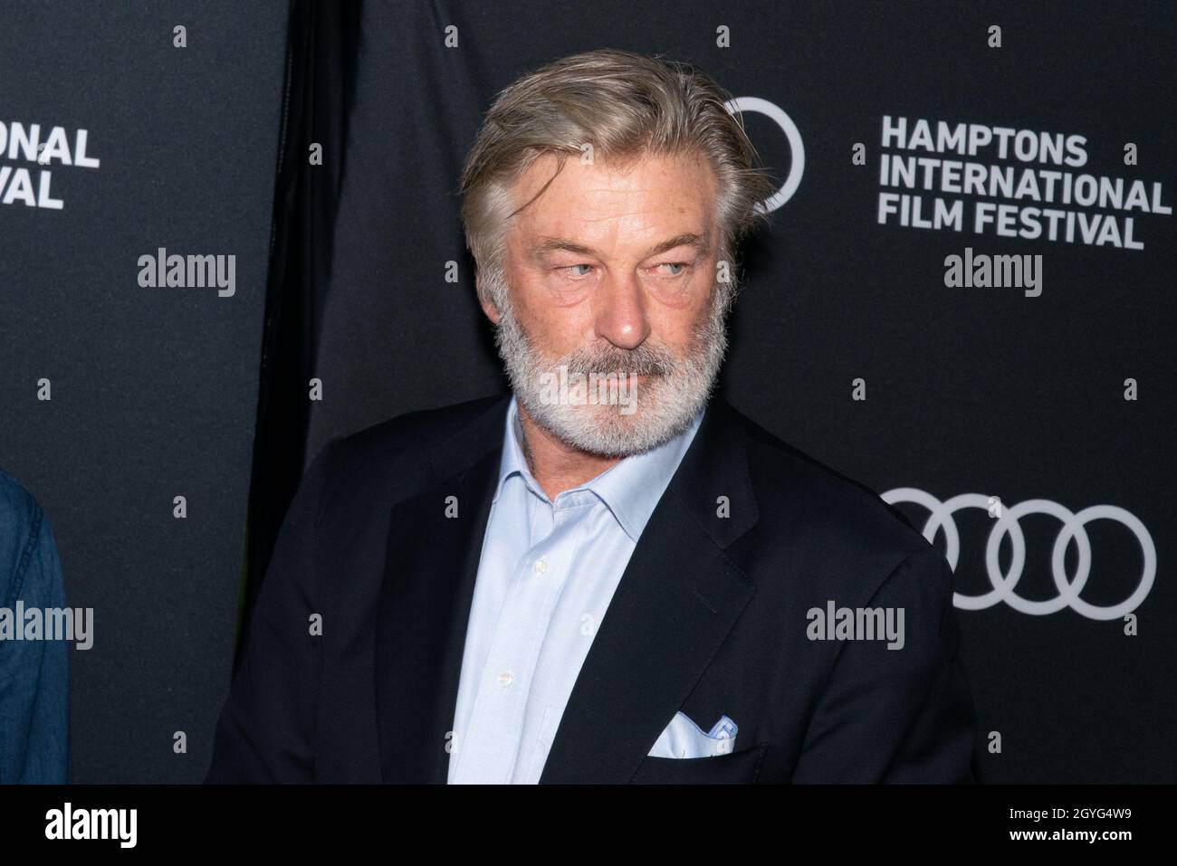 New York, USA. Oct 7th 2021: Alec Baldwin attends the 29th Annual Hamptons International Film Festival Opening Night screening of First Wave at Guild Hall in East Hampton, NY on October 7, 2021 (Photo by David Warren /Sipa? USA) Credit: Sipa US/Alamy Live News Stock Photo