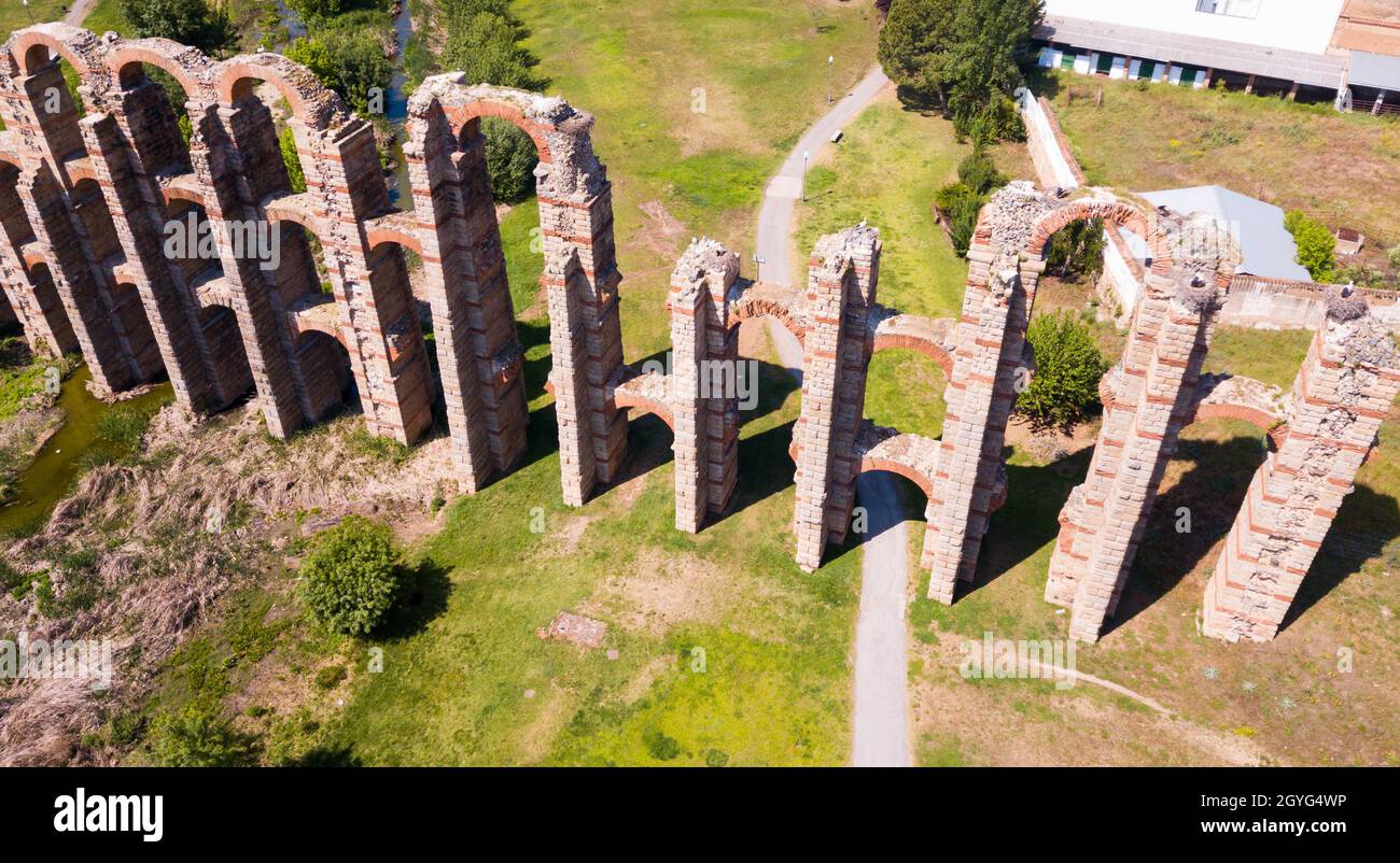 Old roman aqueduct Stock Photo Alamy
