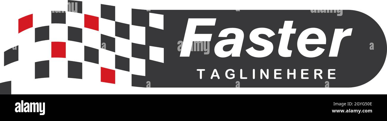 Race flag icon vector template Stock Vector