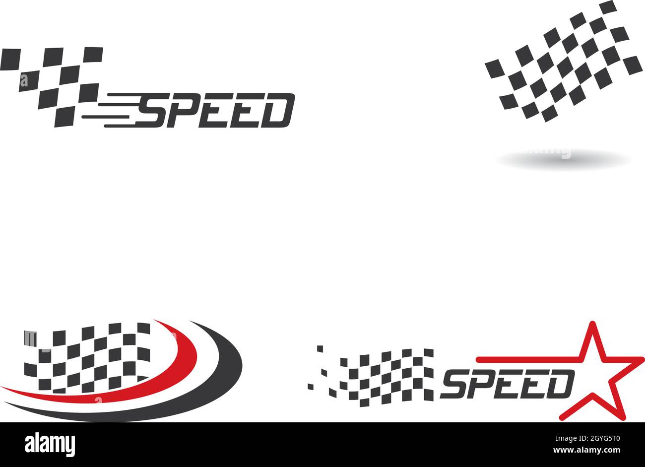 Race flag icon vector template Stock Vector