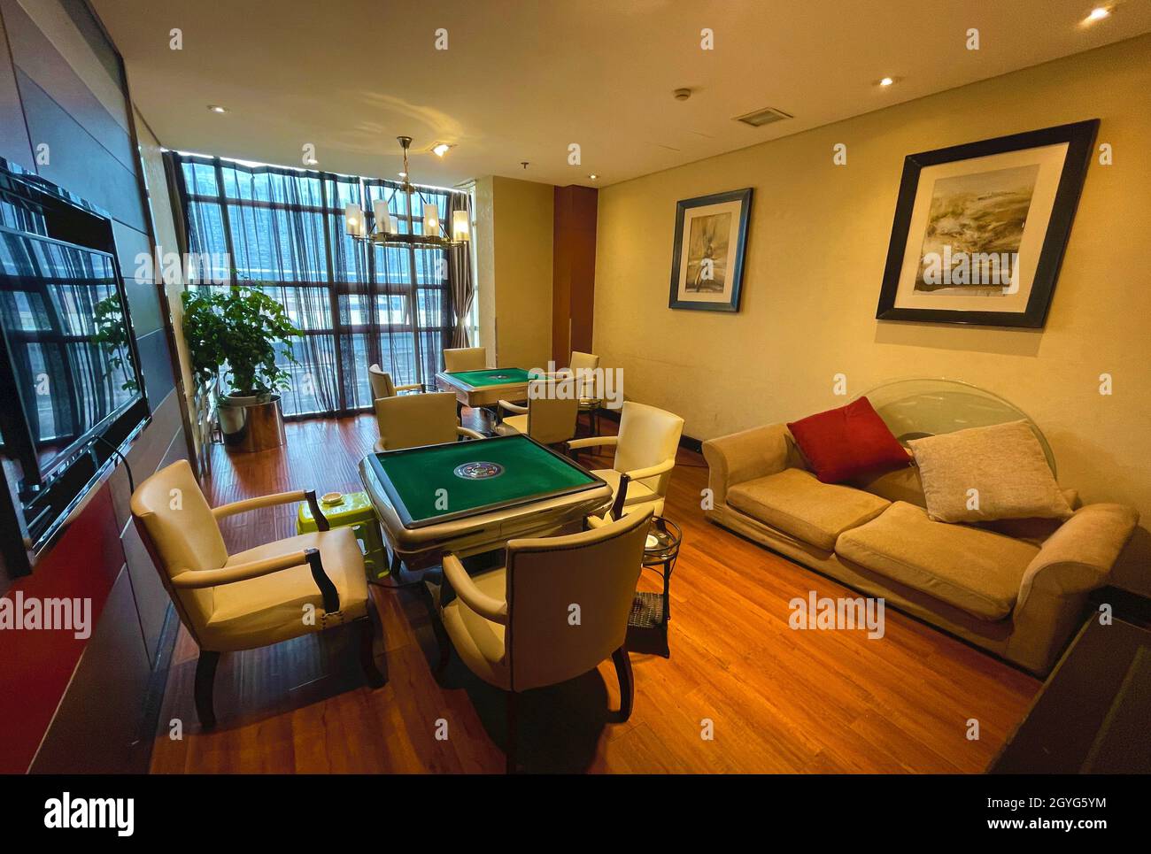 Majiang room in Chengdu China. 15 Jun 2021 Stock Photo