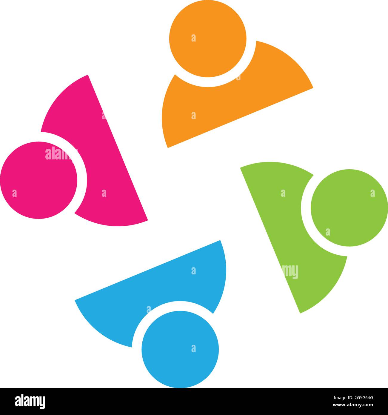 Adoption and community care Logo template vector icon Stock Vector
