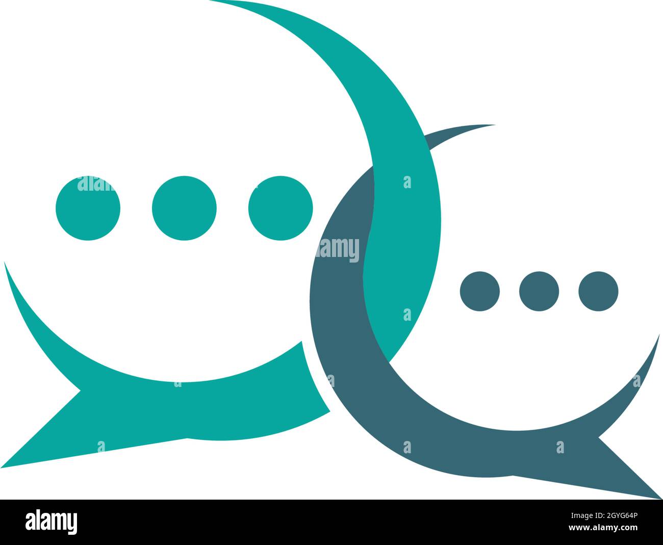 Speech bubble icon Logo template vector illustration Stock Vector Image ...