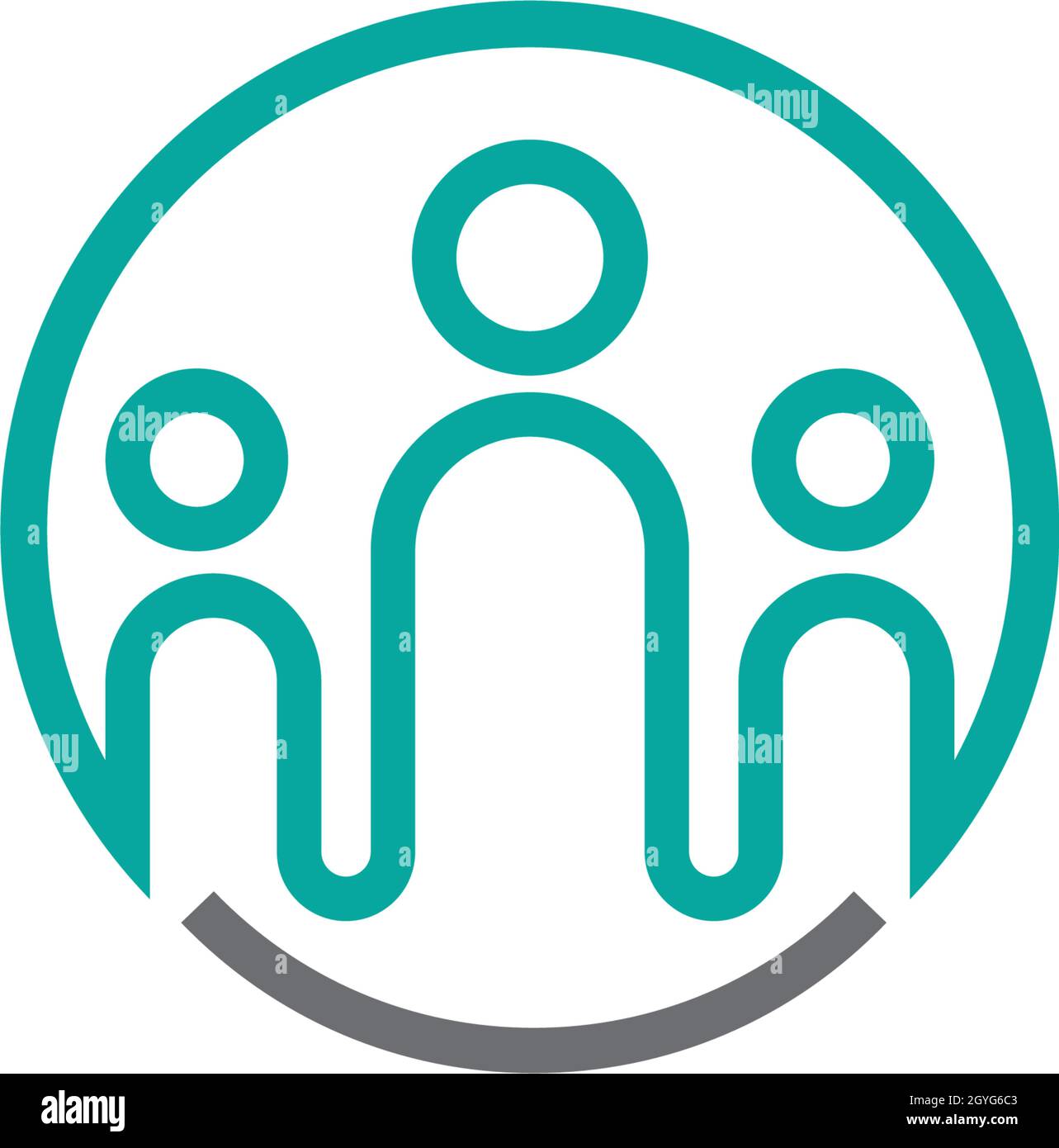 Adoption and community care Logo template vector icon Stock Vector