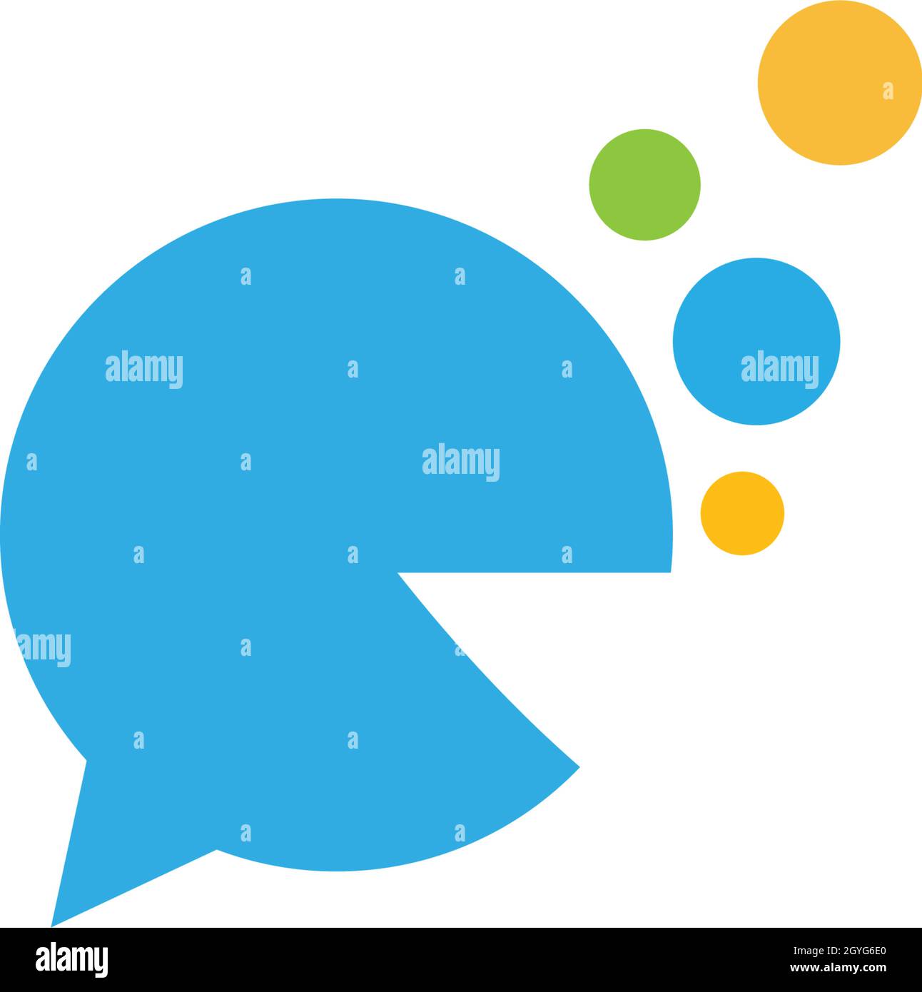 Speech bubble icon Logo template vector illustration Stock Vector Image ...