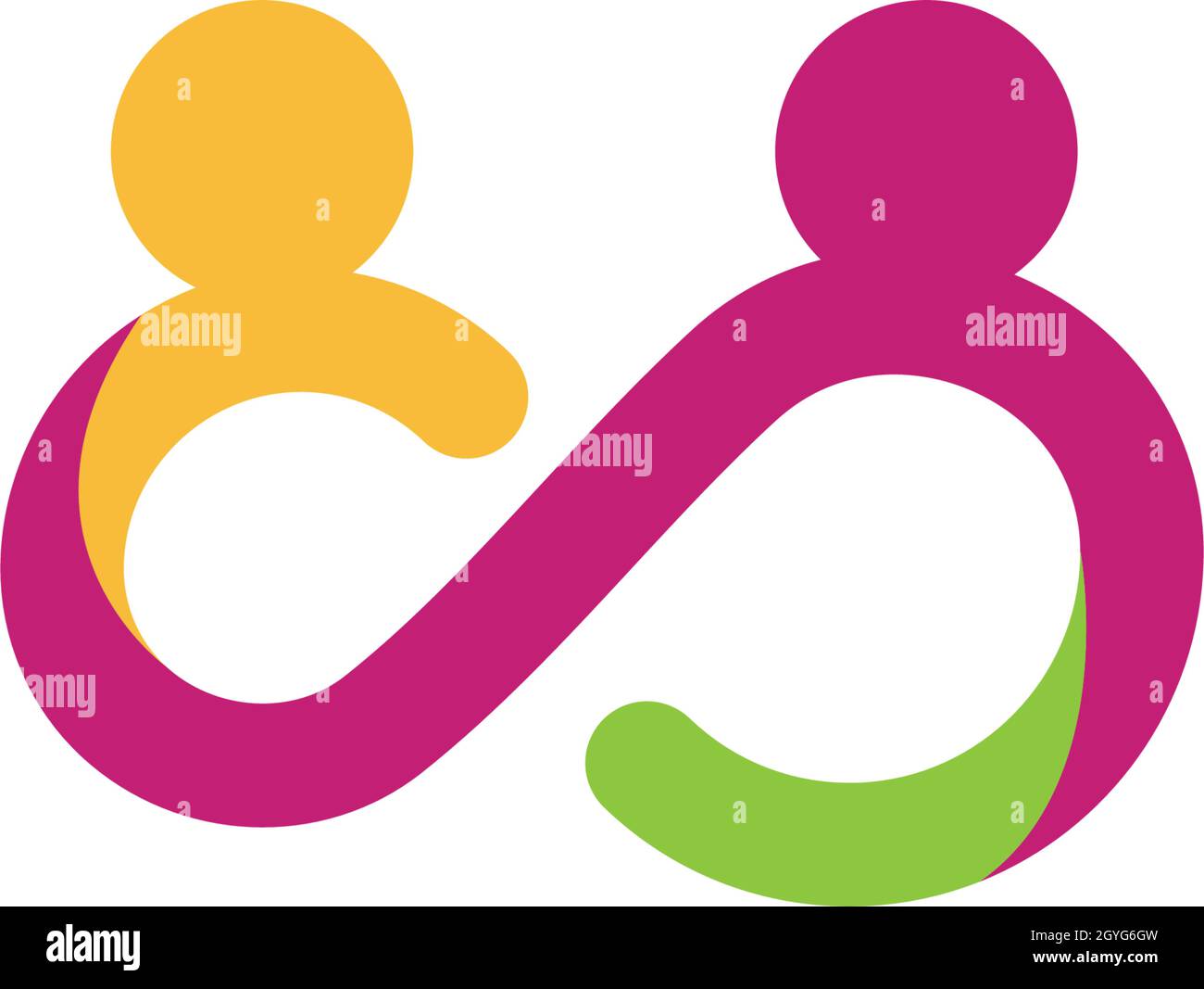 Adoption and community care Logo template vector icon Stock Vector
