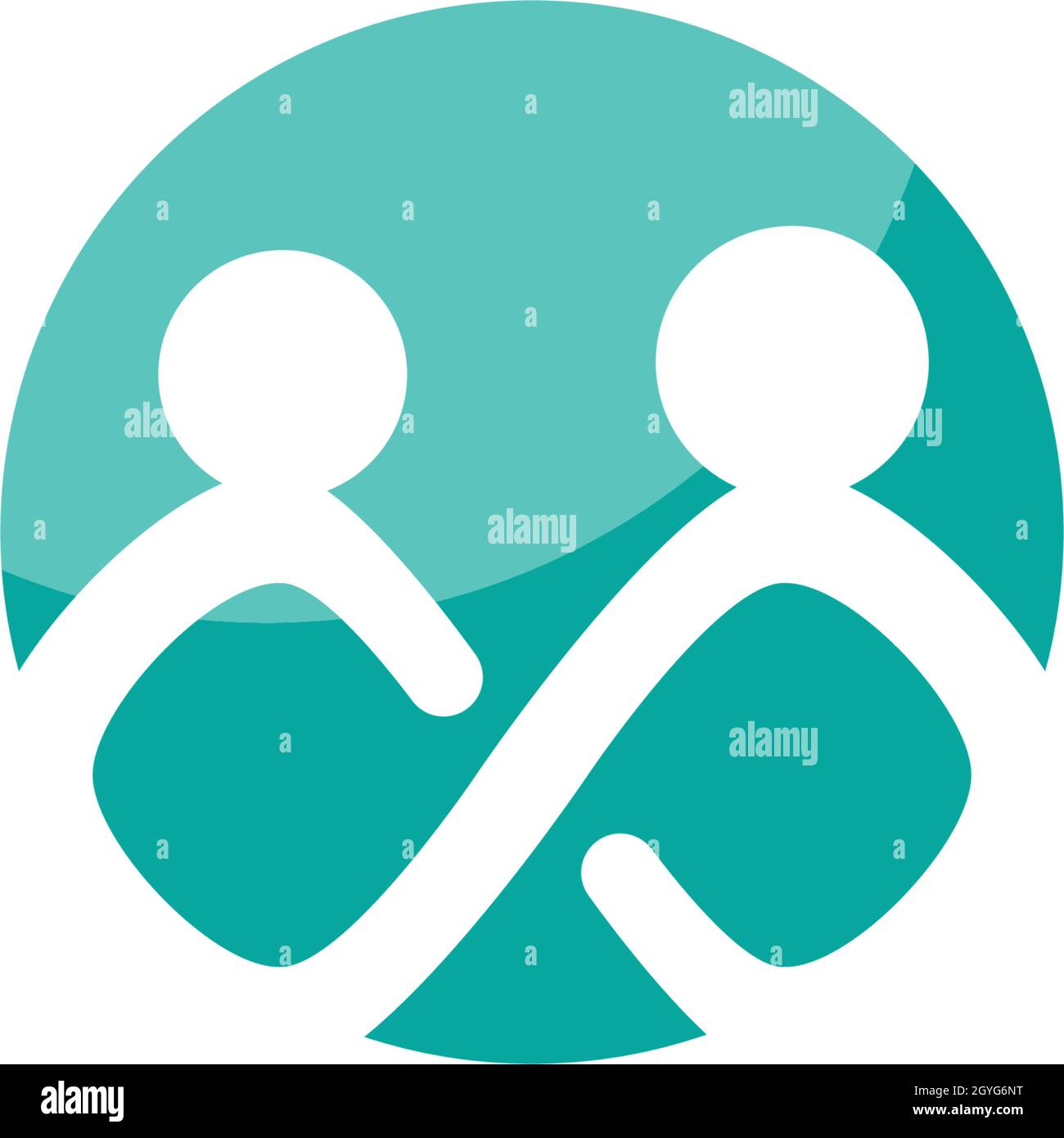 Adoption and community care Logo template vector icon Stock Vector