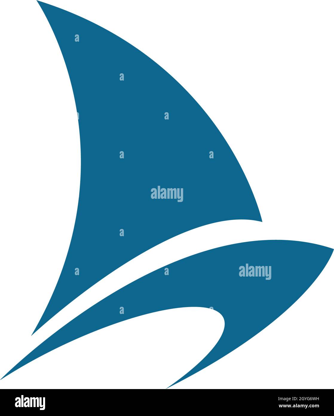 Sailing boat logo Template vector Stock Vector