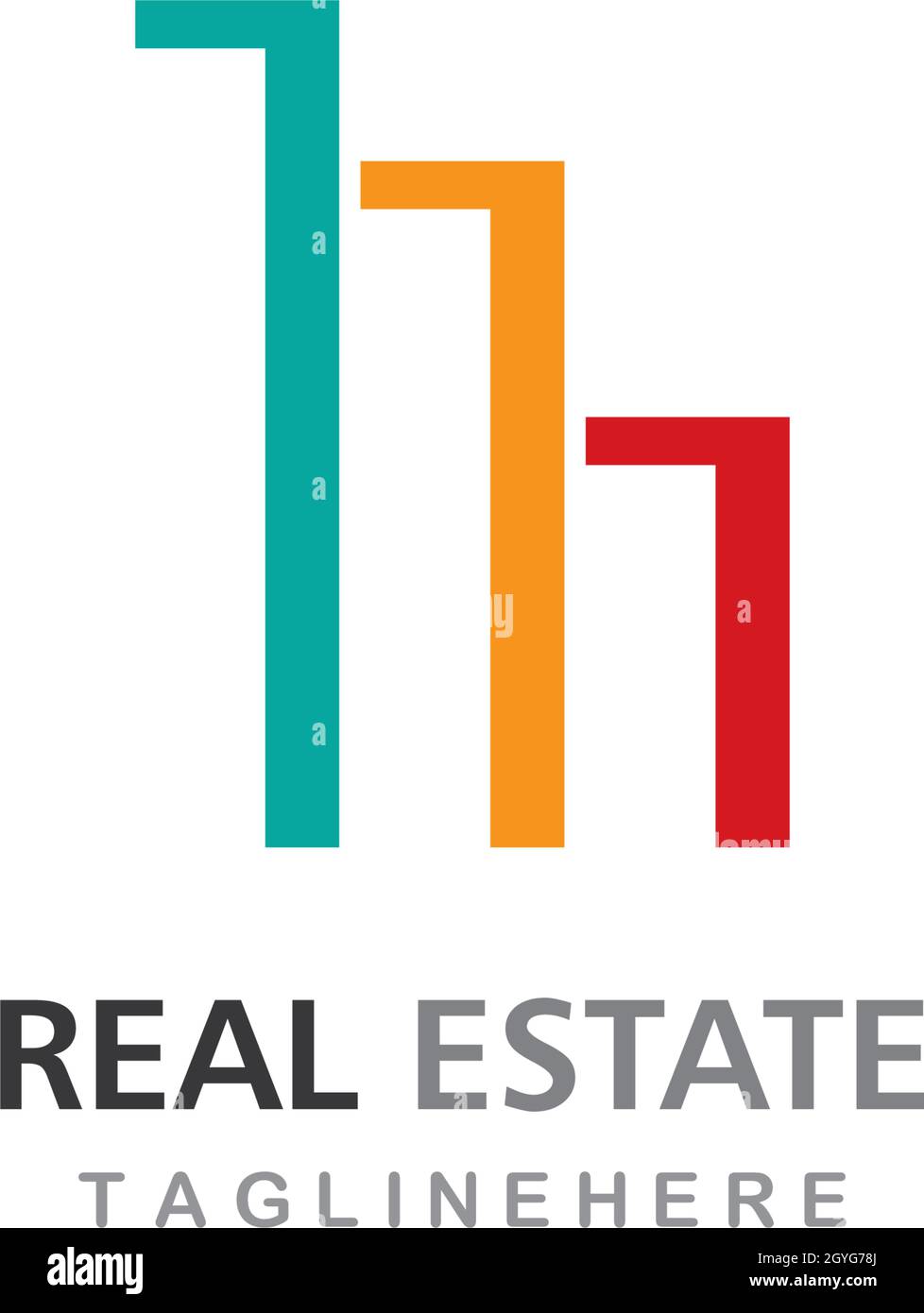 Real Estate , Property and Construction Logo design Stock Vector Image