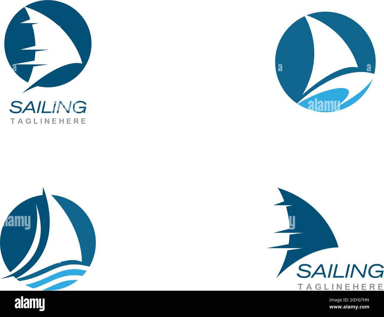 Sailing boat logo Template vector Stock Vector Image & Art Alamy