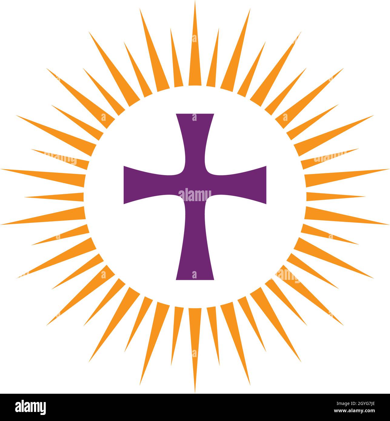 Church logo vector ilustration template Stock Vector