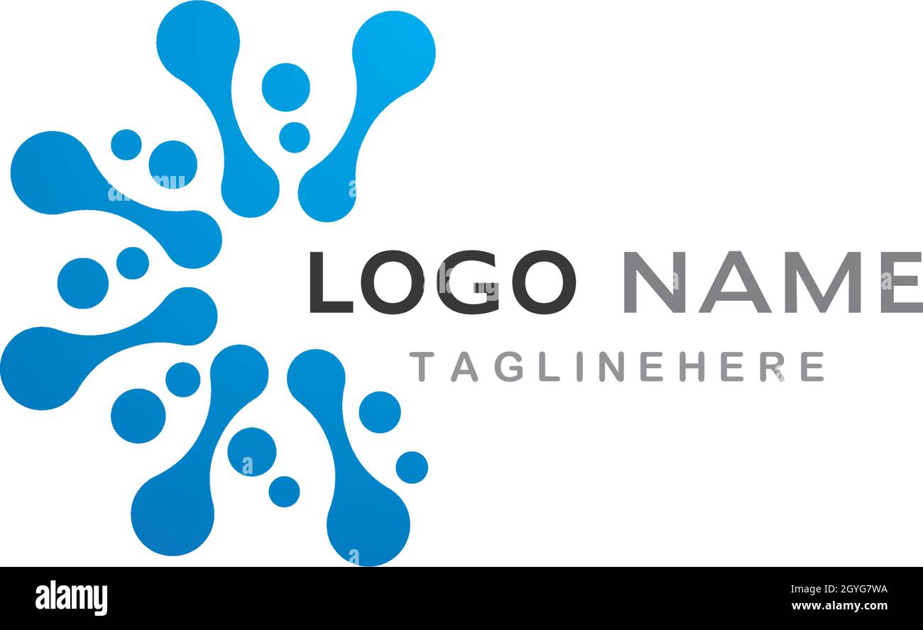molecule logo vector icon template Stock Vector Image & Art - Alamy