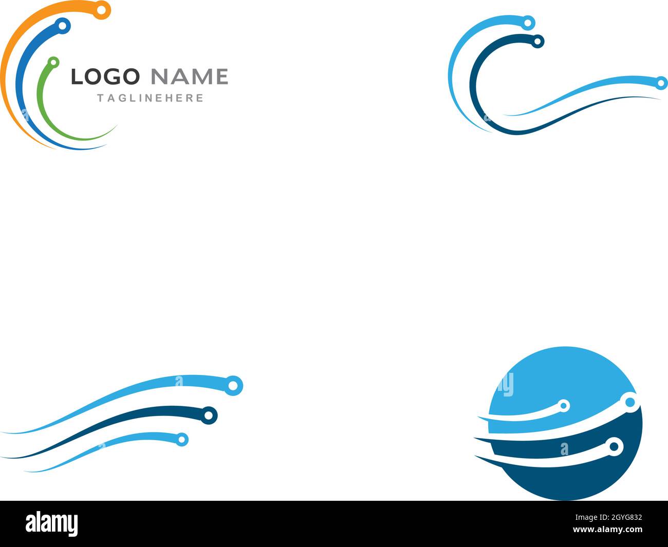 circuit technology ilustration vector template Stock Vector