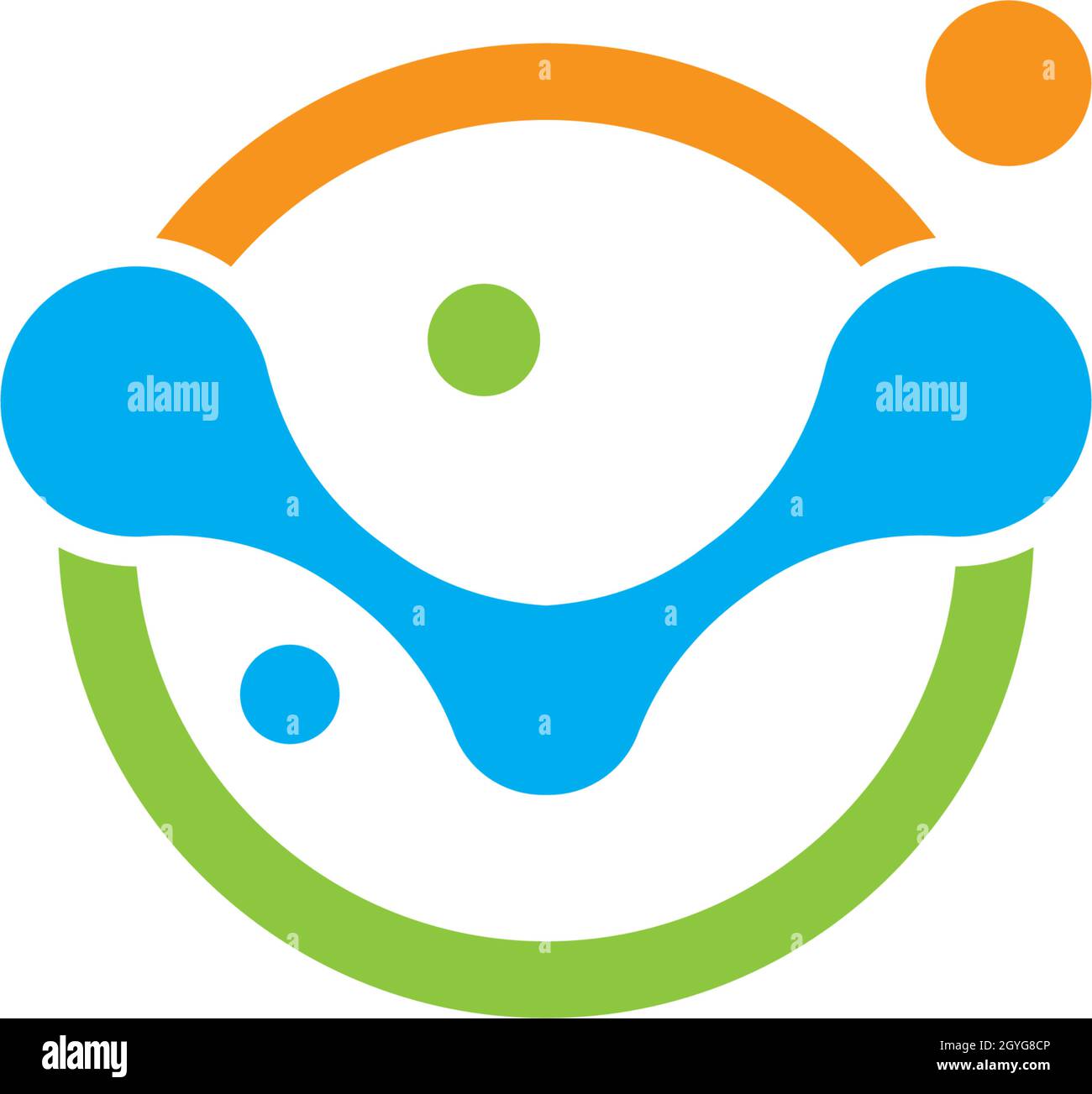 molecule logo vector icon template Stock Vector Image & Art - Alamy