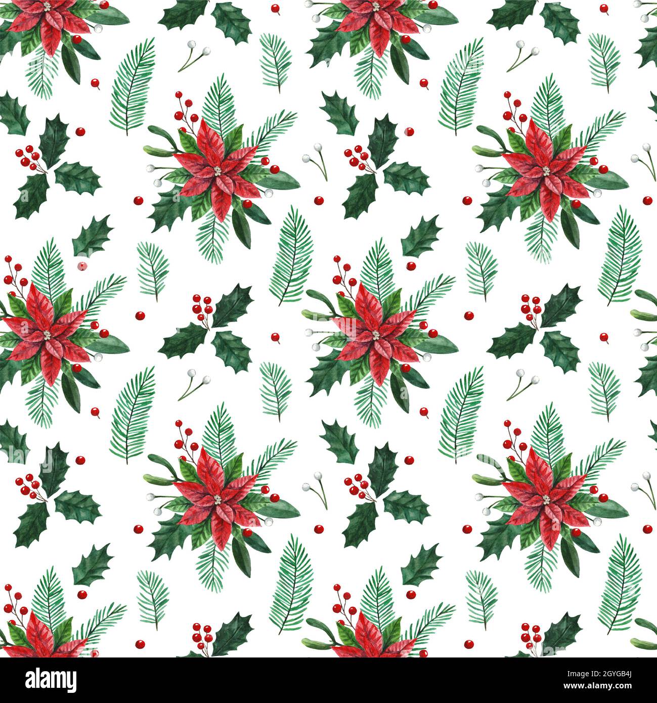 Pretty Poinsettia Wrapping Paper