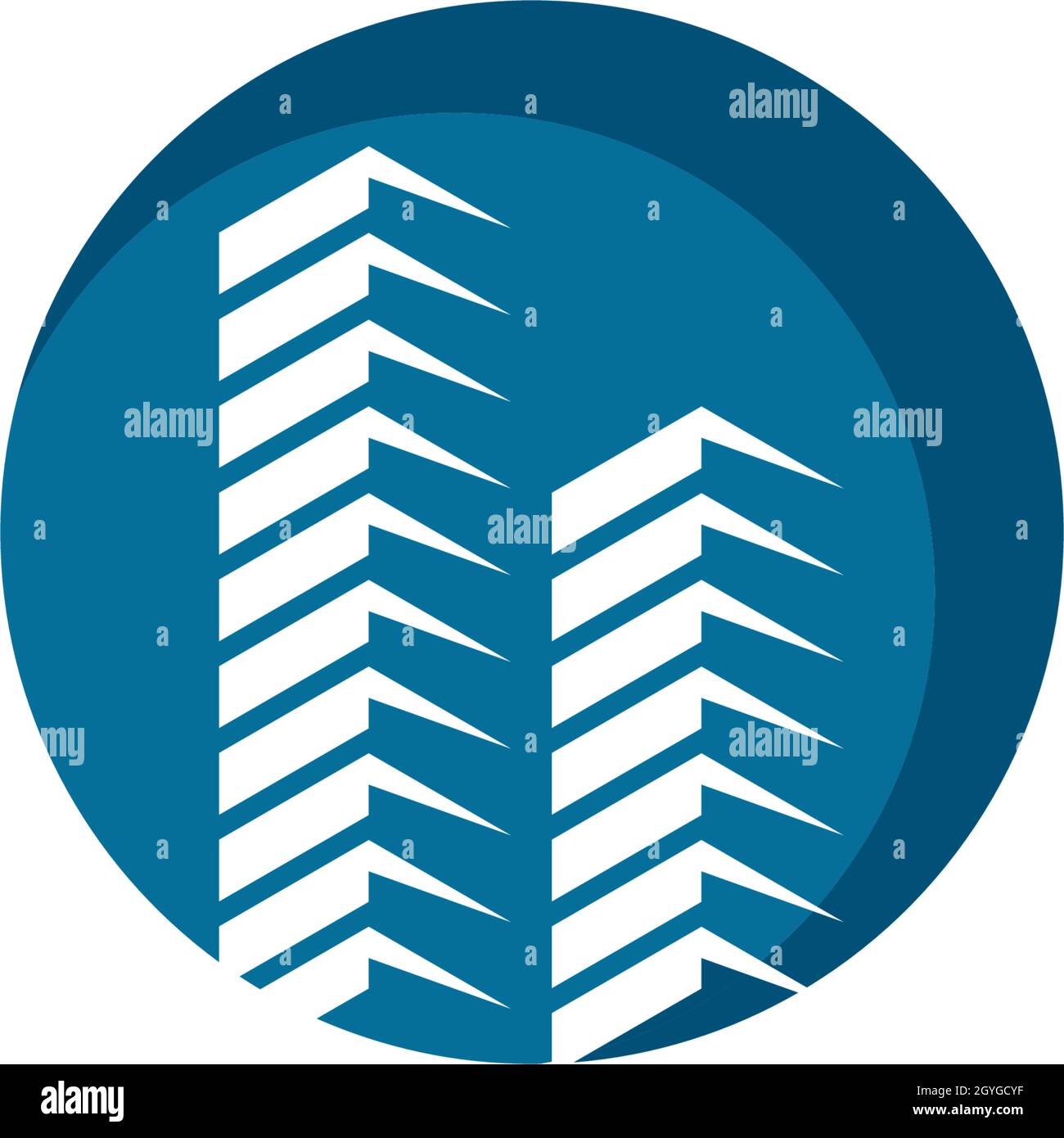 city silhouette logo vector template Stock Vector