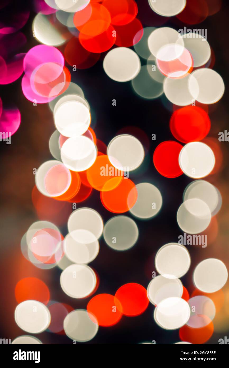 Blurry city vegas lights hi-res stock photography and images - Alamy