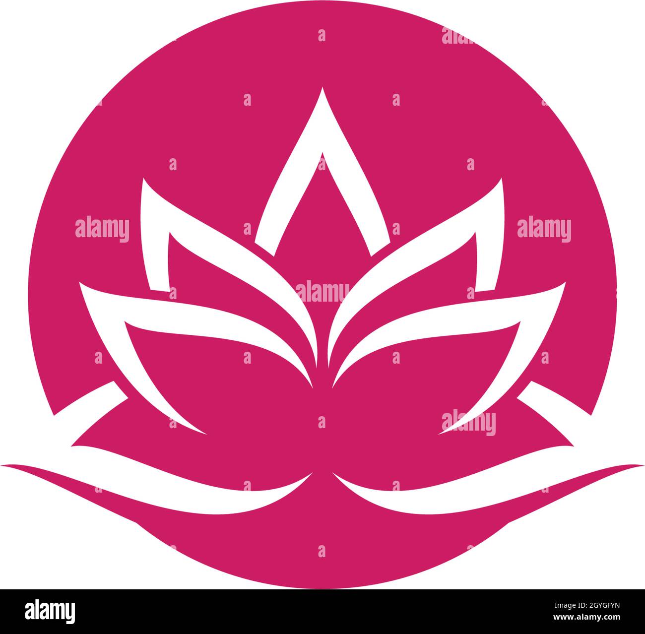 Lotus flowers logo Template icon Stock Vector Image & Art - Alamy