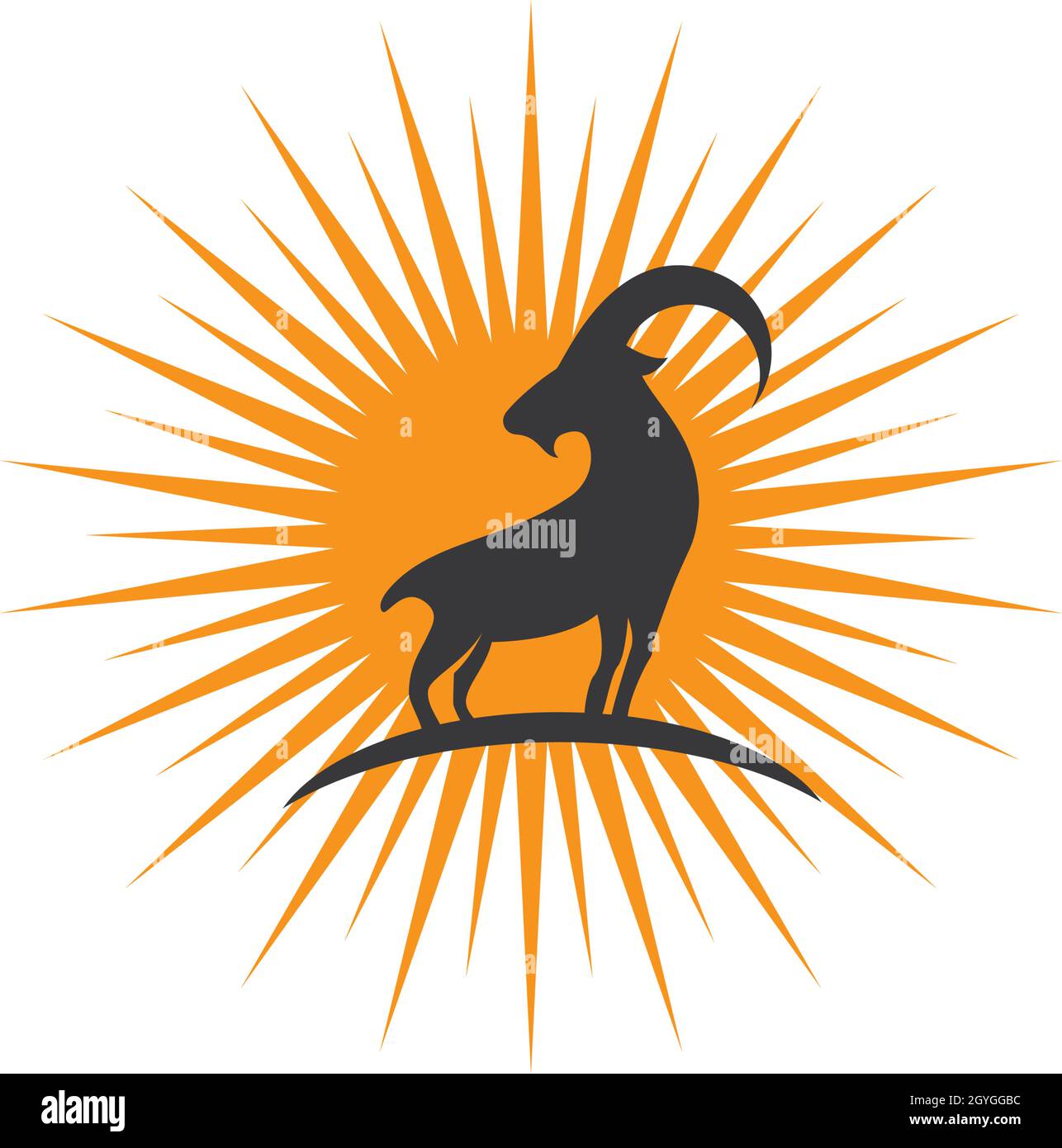 Goat Logo Template vector Stock Vector