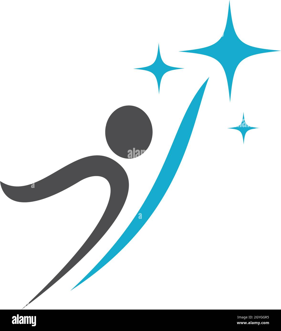 success people logo vector icon template Stock Vector