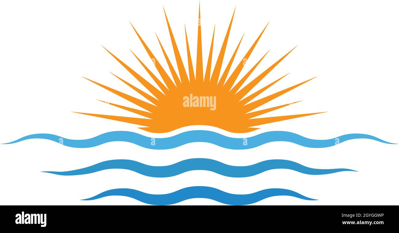 Water wave Logo Template Stock Vector Image & Art - Alamy