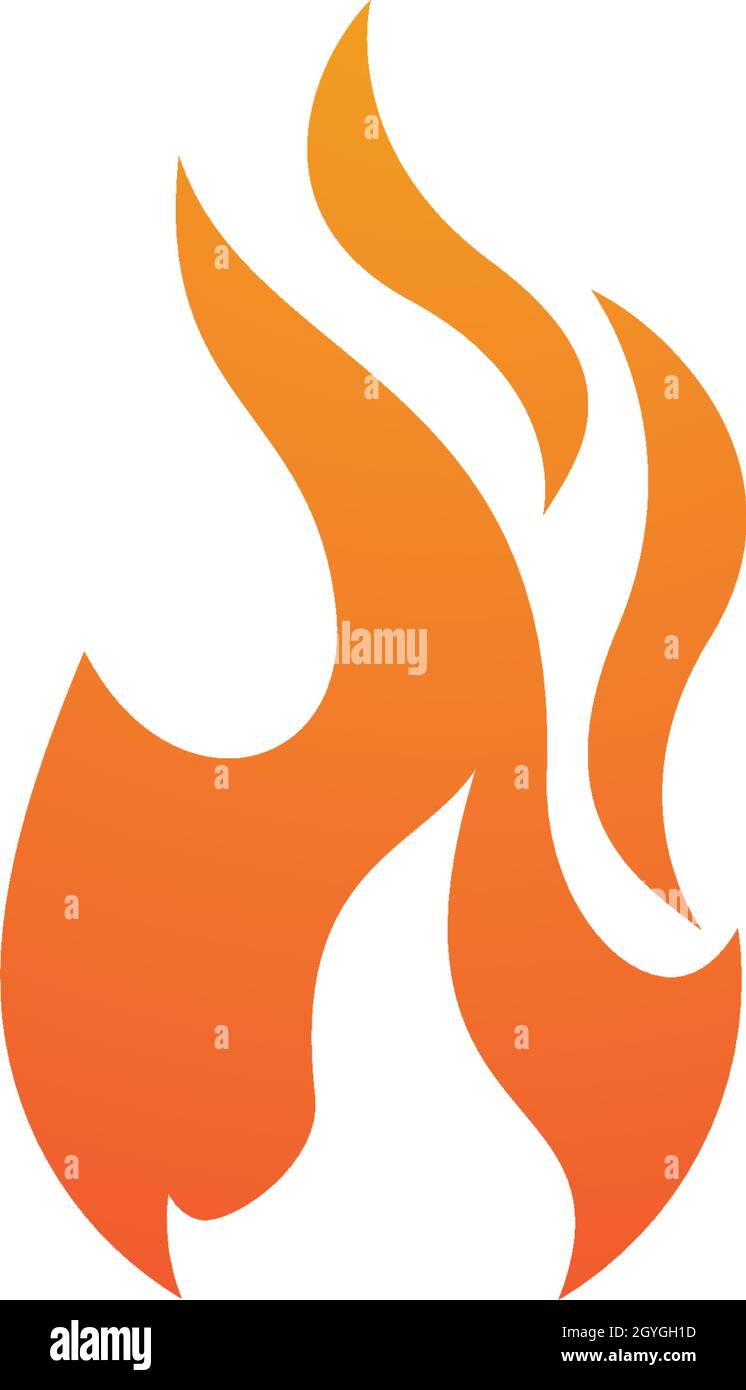 Fire flame Logo Template Stock Vector Image & Art - Alamy