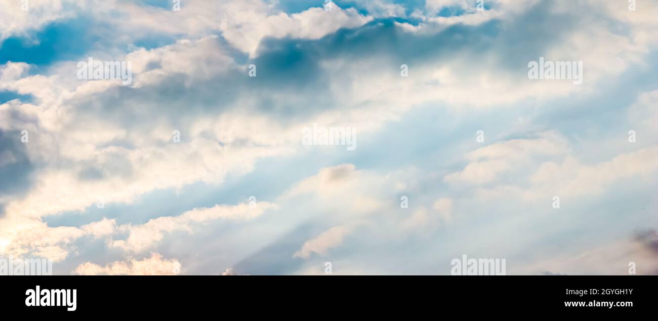 Background of blue sky with beautiful natural white clouds Stock Photo ...