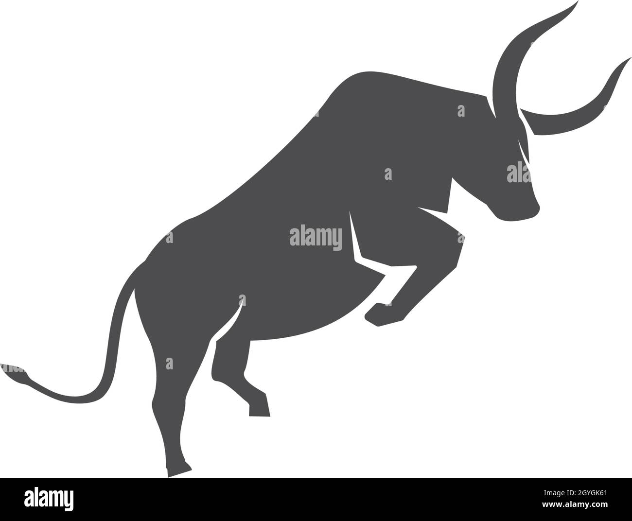 Red Bull Taurus Logo Template vector Stock Vector
