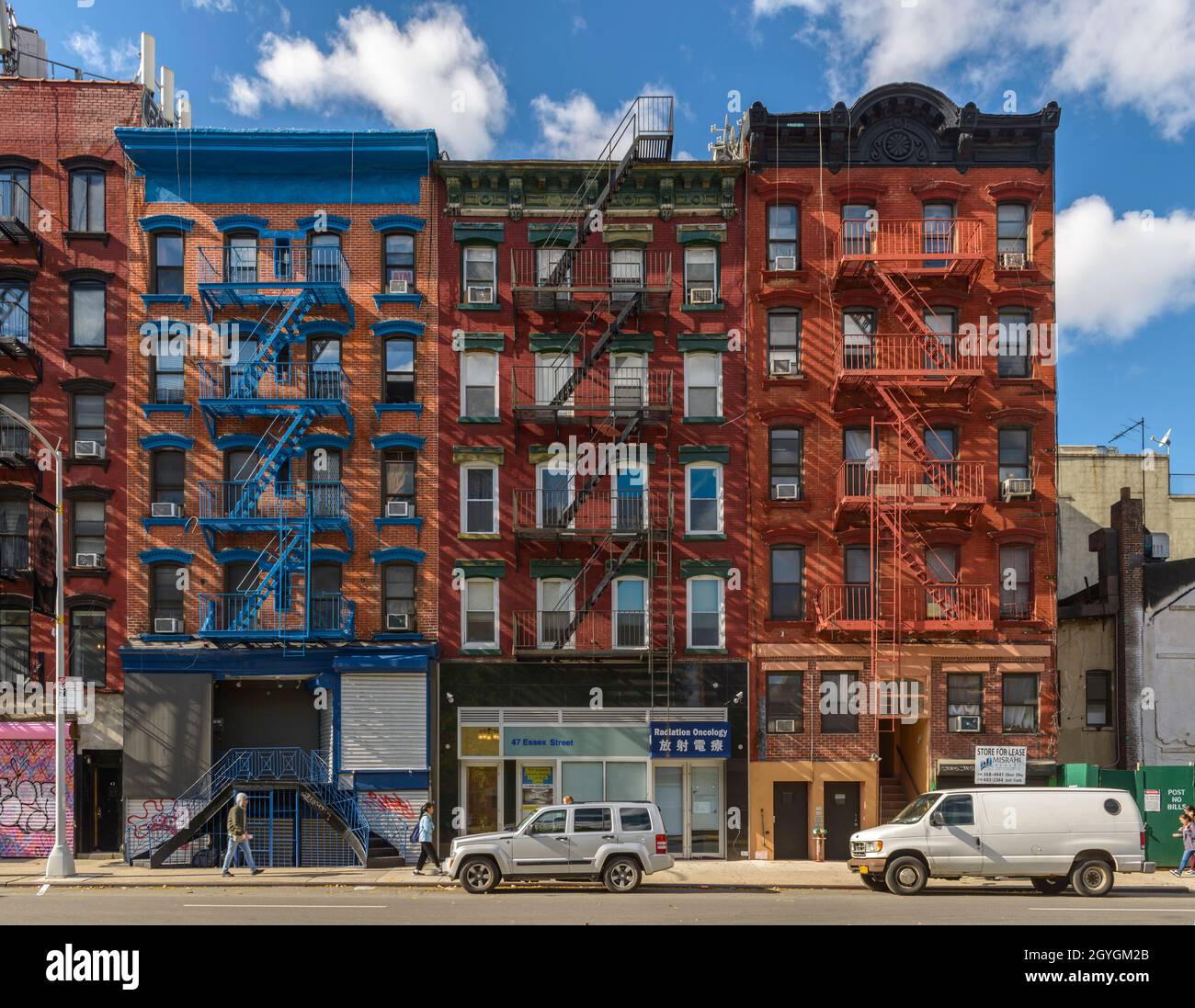 UNITED STATES, NEW YORK, MANHATTAN, ESSEX STREET, FACADES OF NEW YORK