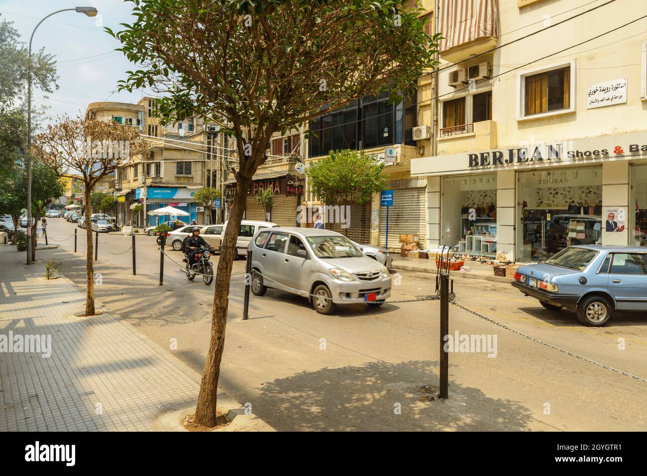 LEBANON, MOUNT LEBANON, MANOIR YOUSSEF  STREET IN BOURJ HAMMOUD Stock Photo