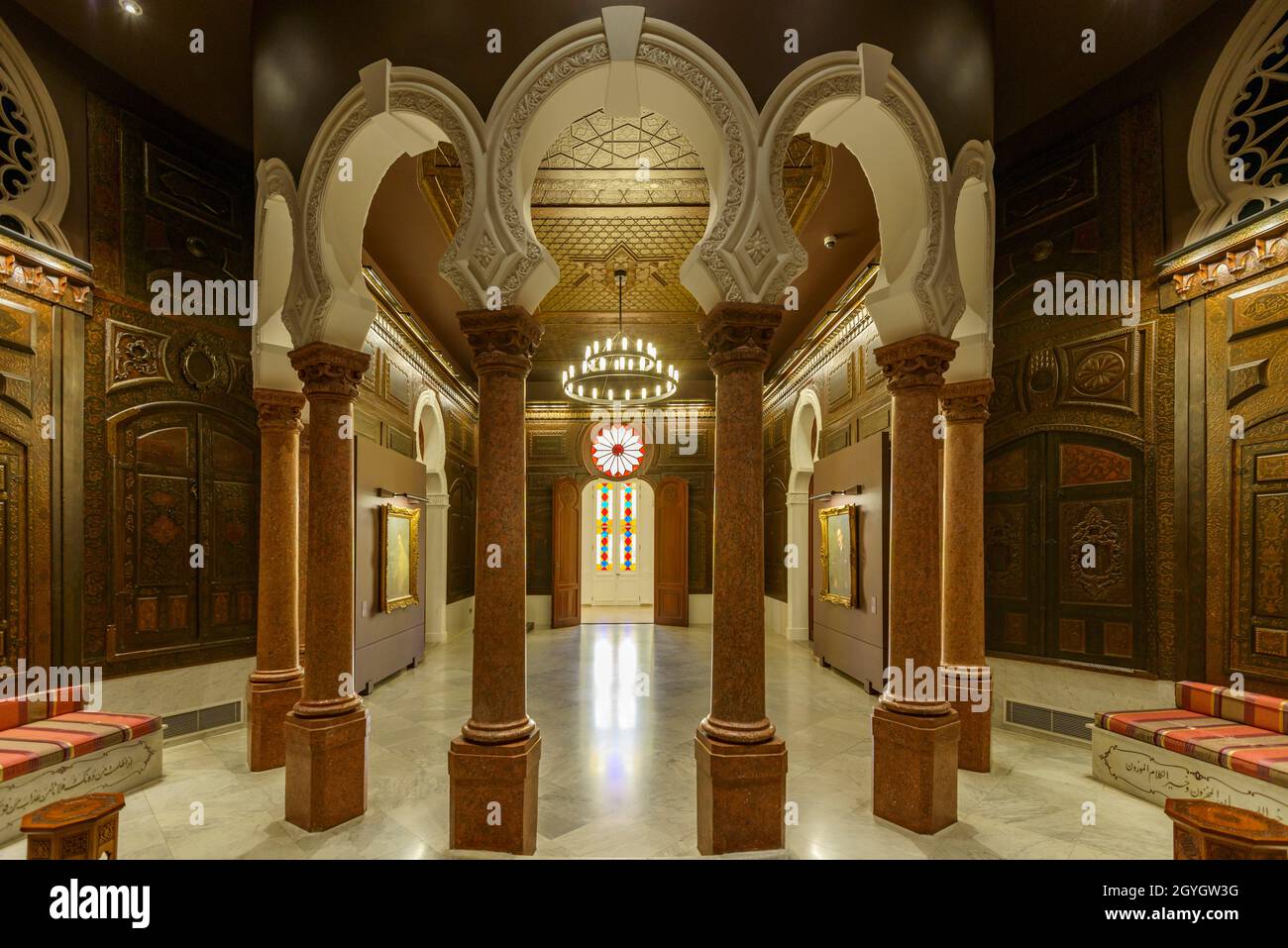 LEBANON, BEIRUT, REMEIL, ARAB SALON OF THE SURSOCK MUSEUM Stock Photo