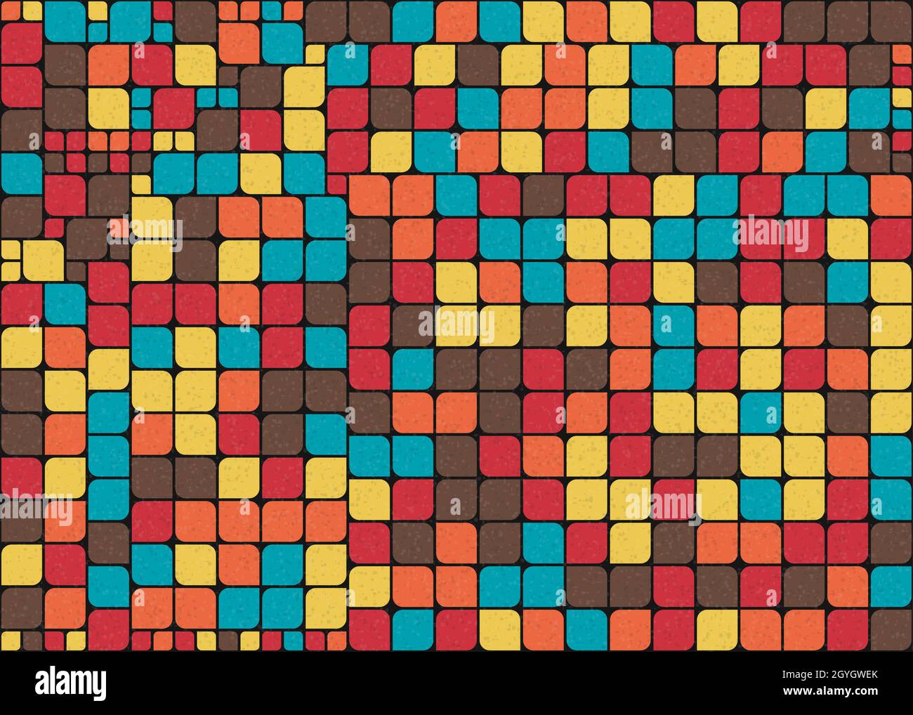Abstract Geometrical generative computational art illustration Stock