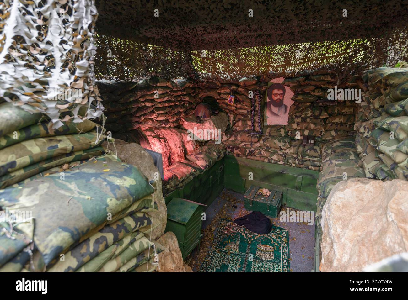 LEBANON, NABATIEH, MLEETA, MLEETA RESISTANCE TOURIST LANDMARK Stock