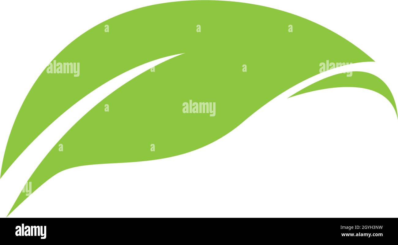 Logos of green leaf ecology nature element vector Stock Vector Image ...