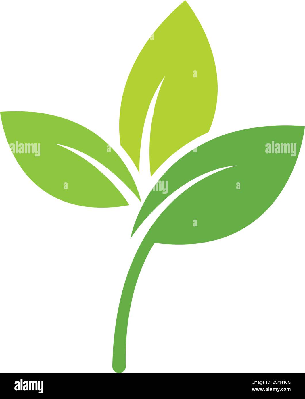 Logos of green leaf ecology nature element vector Stock Vector Image ...