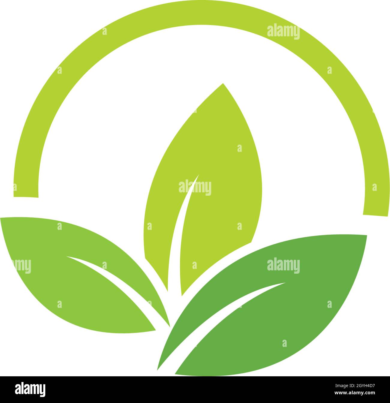Logos of green leaf ecology nature element vector Stock Vector Image ...