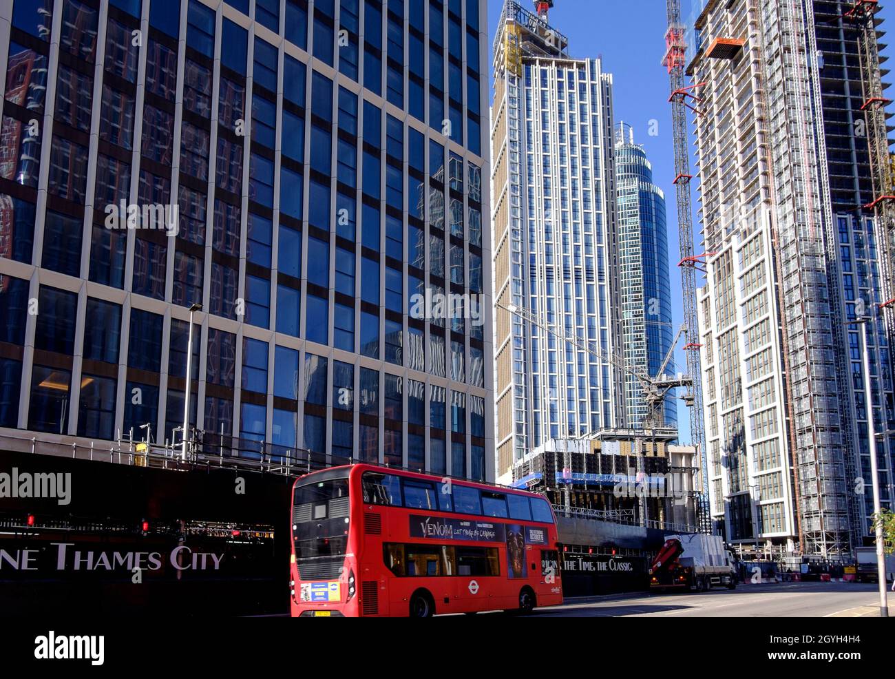 Vauxhall and Nine Elms development, London, UK. Stock Photo