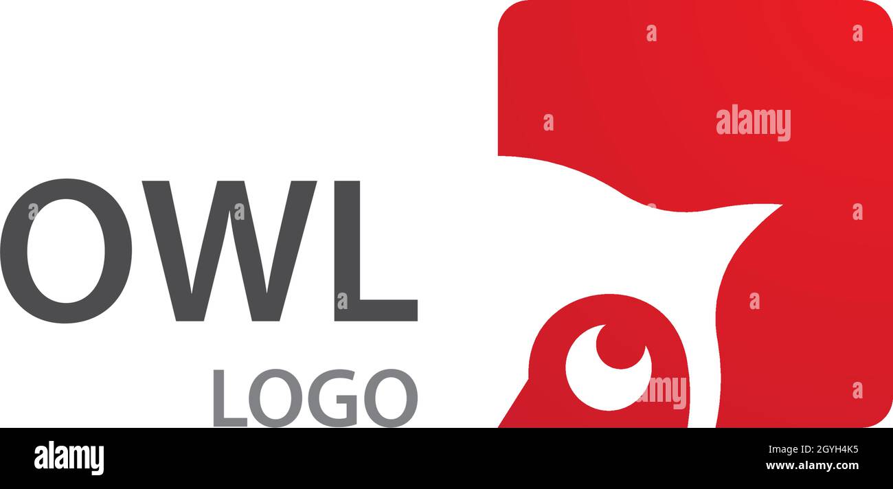 Owl logo vector icon template Stock Vector Image & Art - Alamy