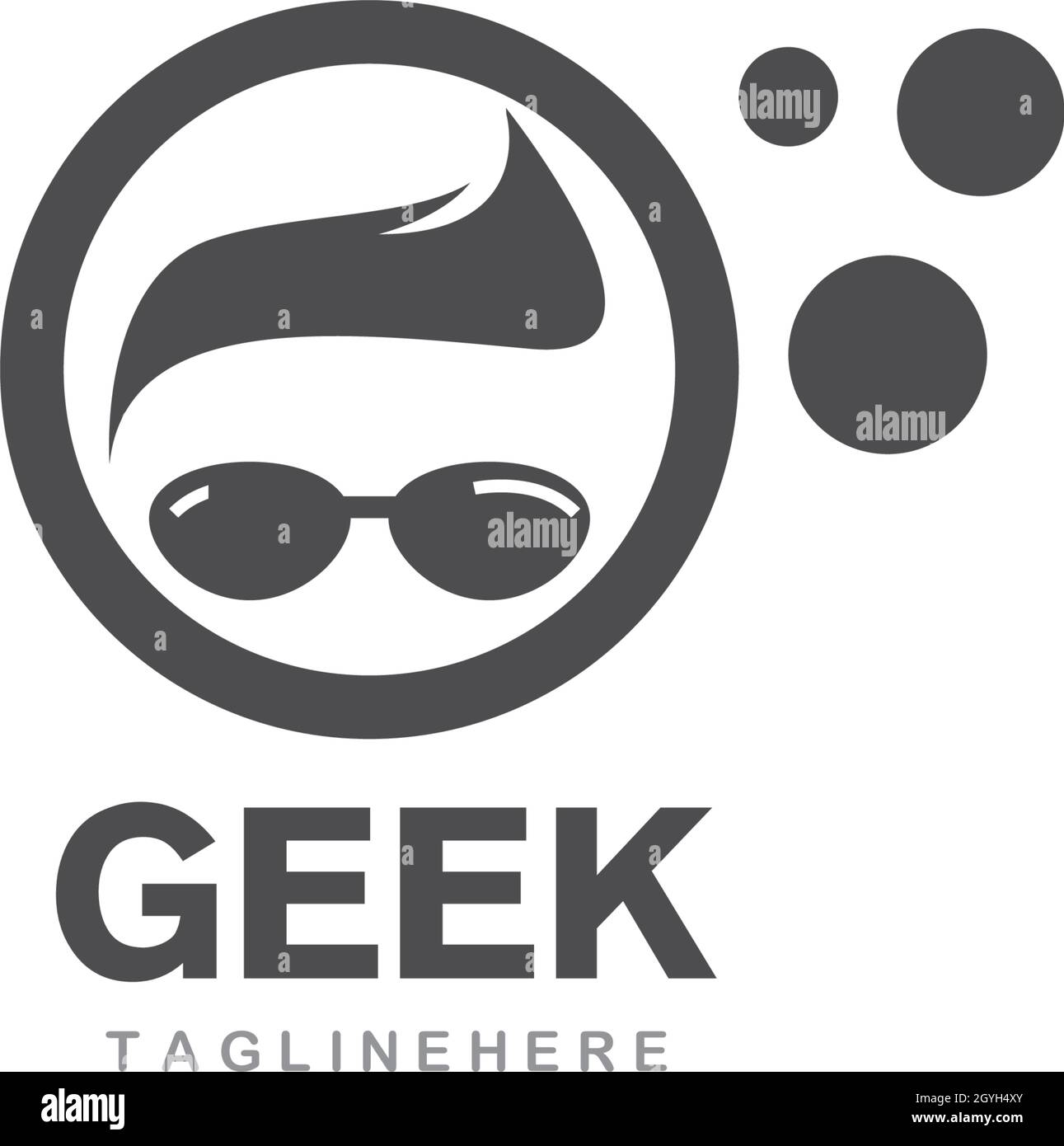 Geek Logo vector template Stock Vector Image & Art - Alamy