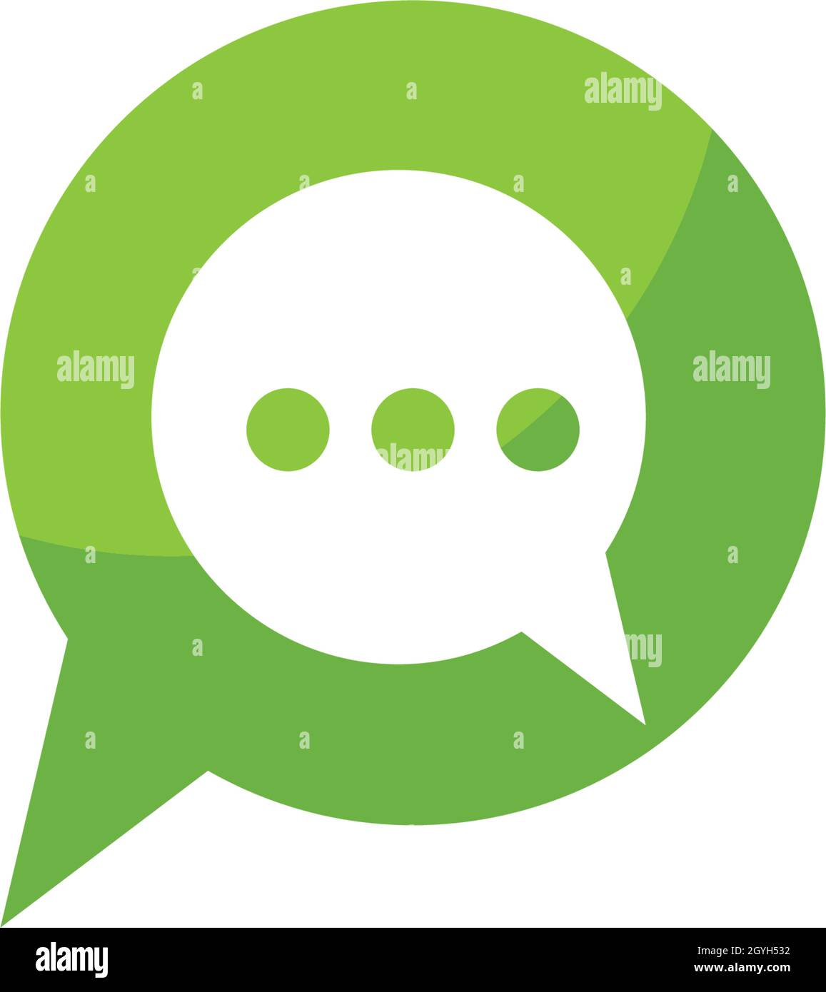 Speech bubble icon Logo template vector Stock Vector