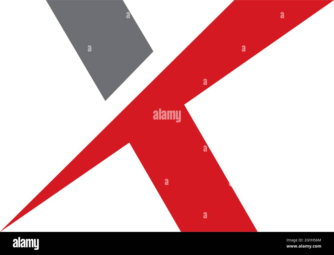 Geometric dynamic letter logo Cut Out Stock Images & Pictures - Alamy