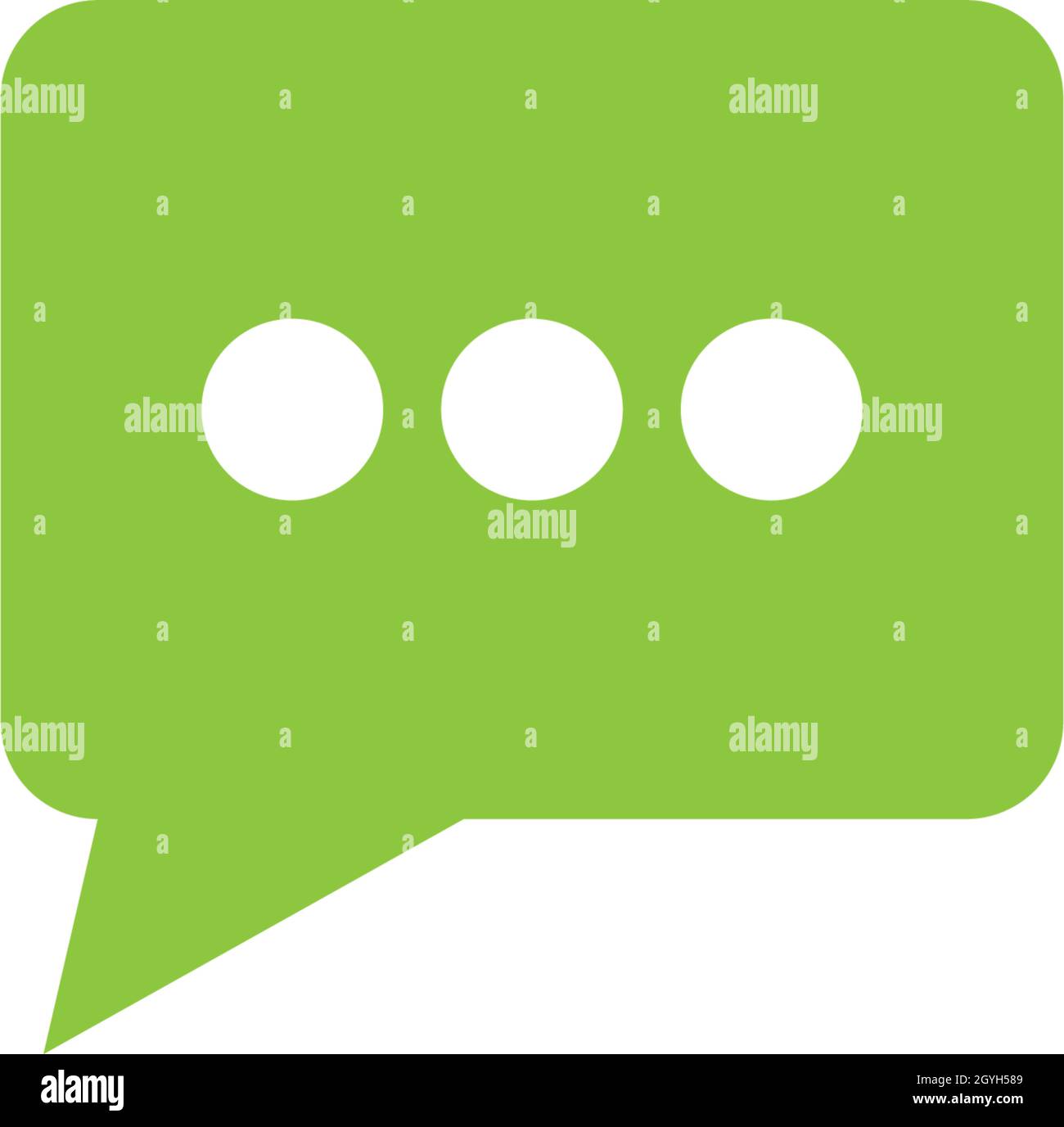 Speech bubble icon Logo template vector Stock Vector